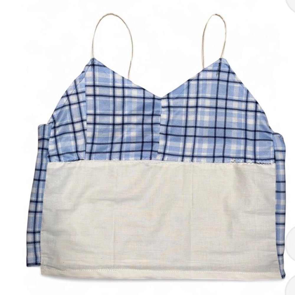 Blue Plaid top